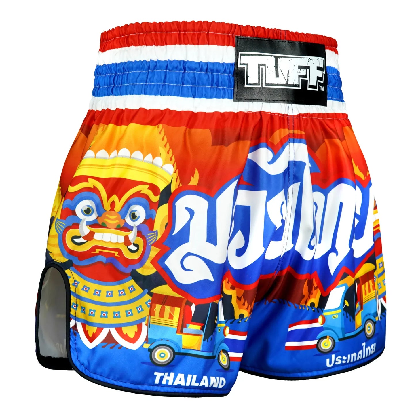 TUFF High-Cut Retro Muaythai Shorts The Siam in Motion