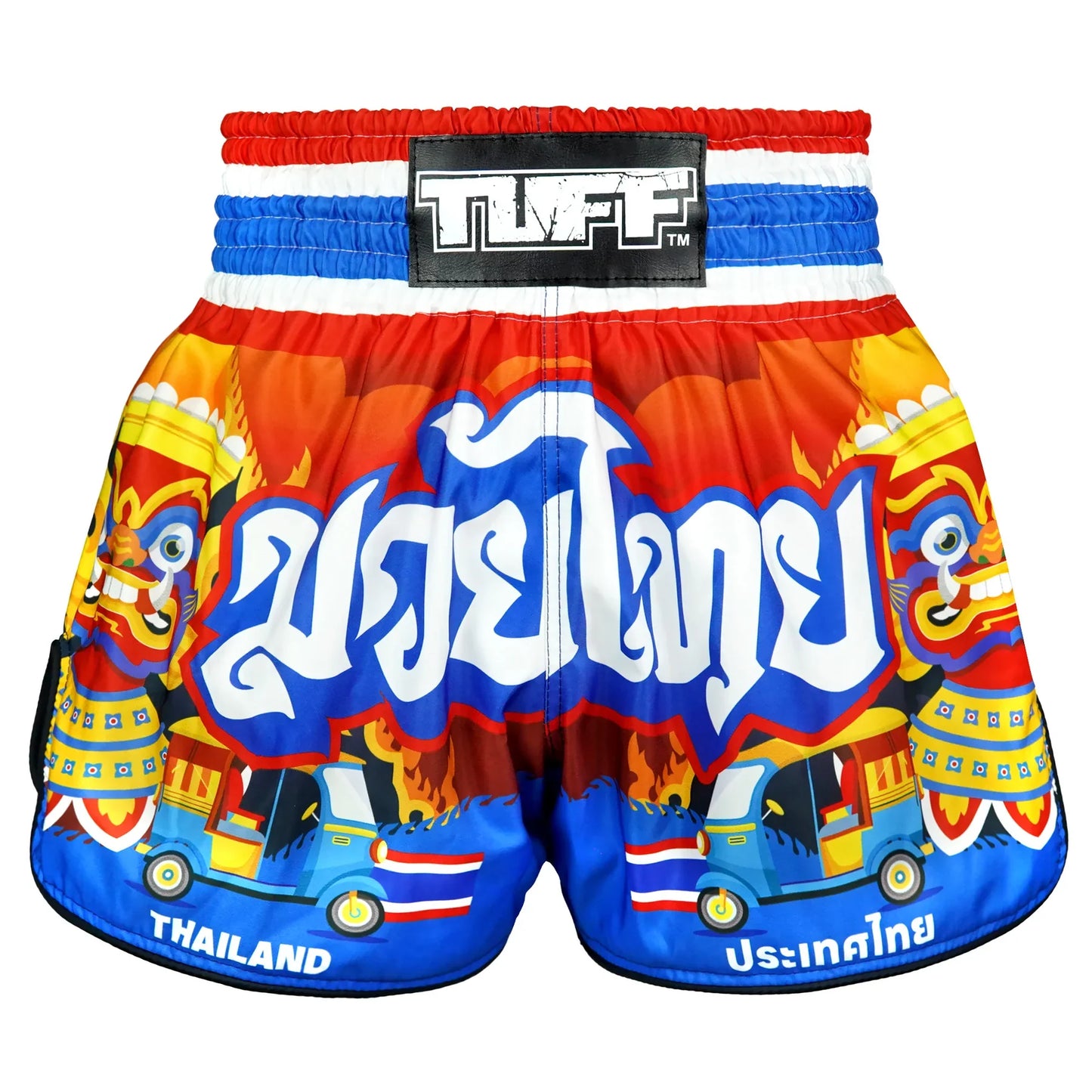 TUFF High-Cut Retro Muaythai Shorts The Siam in Motion
