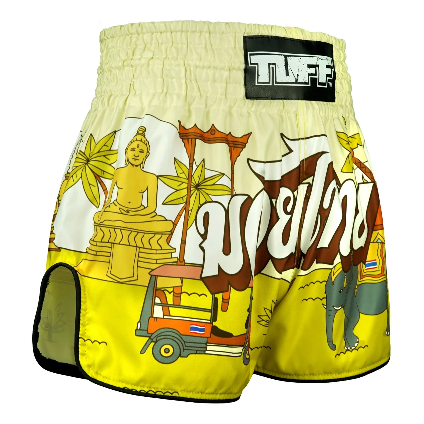 TUFF High-Cut Retro Muaythai Shorts The Sunshine Journey
