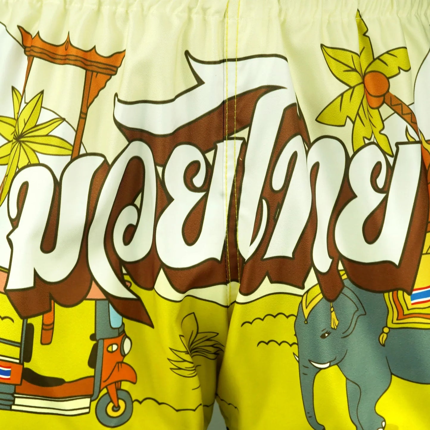 TUFF High-Cut Retro Muaythai Shorts The Sunshine Journey