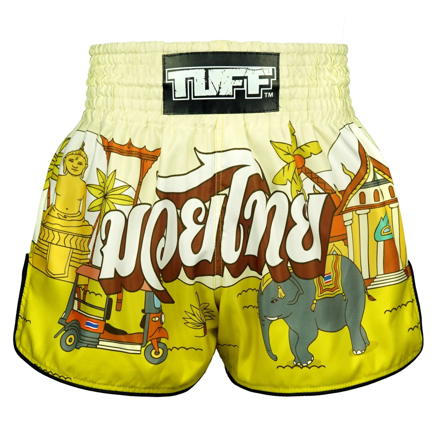 TUFF High-Cut Retro Muaythai Shorts The Sunshine Journey