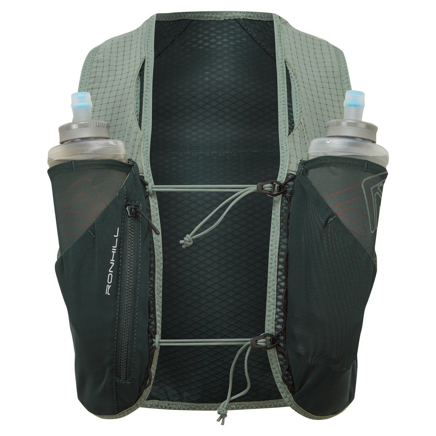 Ronhill Running Vest Solus 5L with adjustable straps and reflective details, designed for lightweight hydration during runs.
