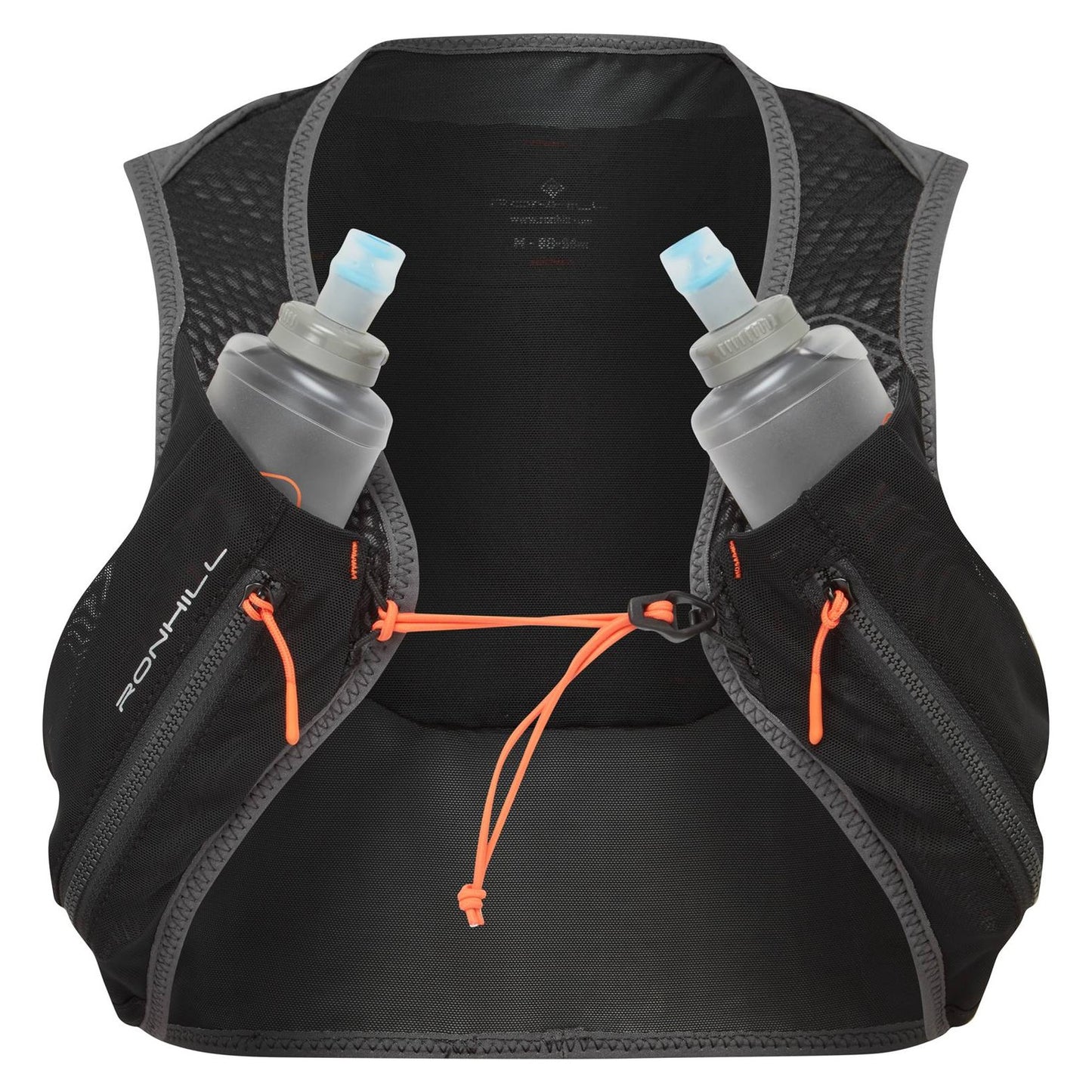 Ronhill Swift 2L running vest in lightweight, breathable fabric with adjustable straps and reflective details for active outdoor wear.