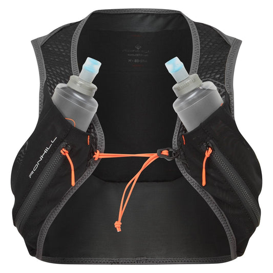 Ronhill Swift 2L running vest in lightweight, breathable fabric with adjustable straps and reflective details for active outdoor wear.