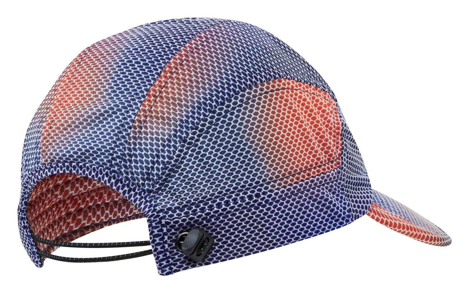 Ronhill Golden Hour running cap in lightweight fabric with a curved brim, designed for performance and sun protection during exercise.