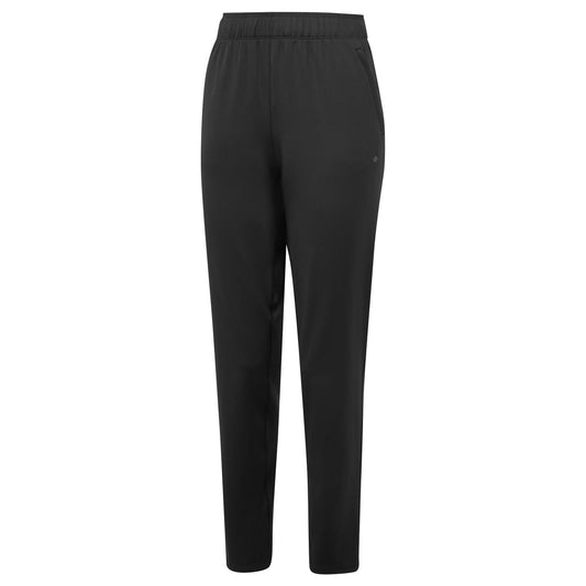 Ronhill Women's Core Slim Tracksters in black, lightweight running tights with a fitted design for active sportswear.