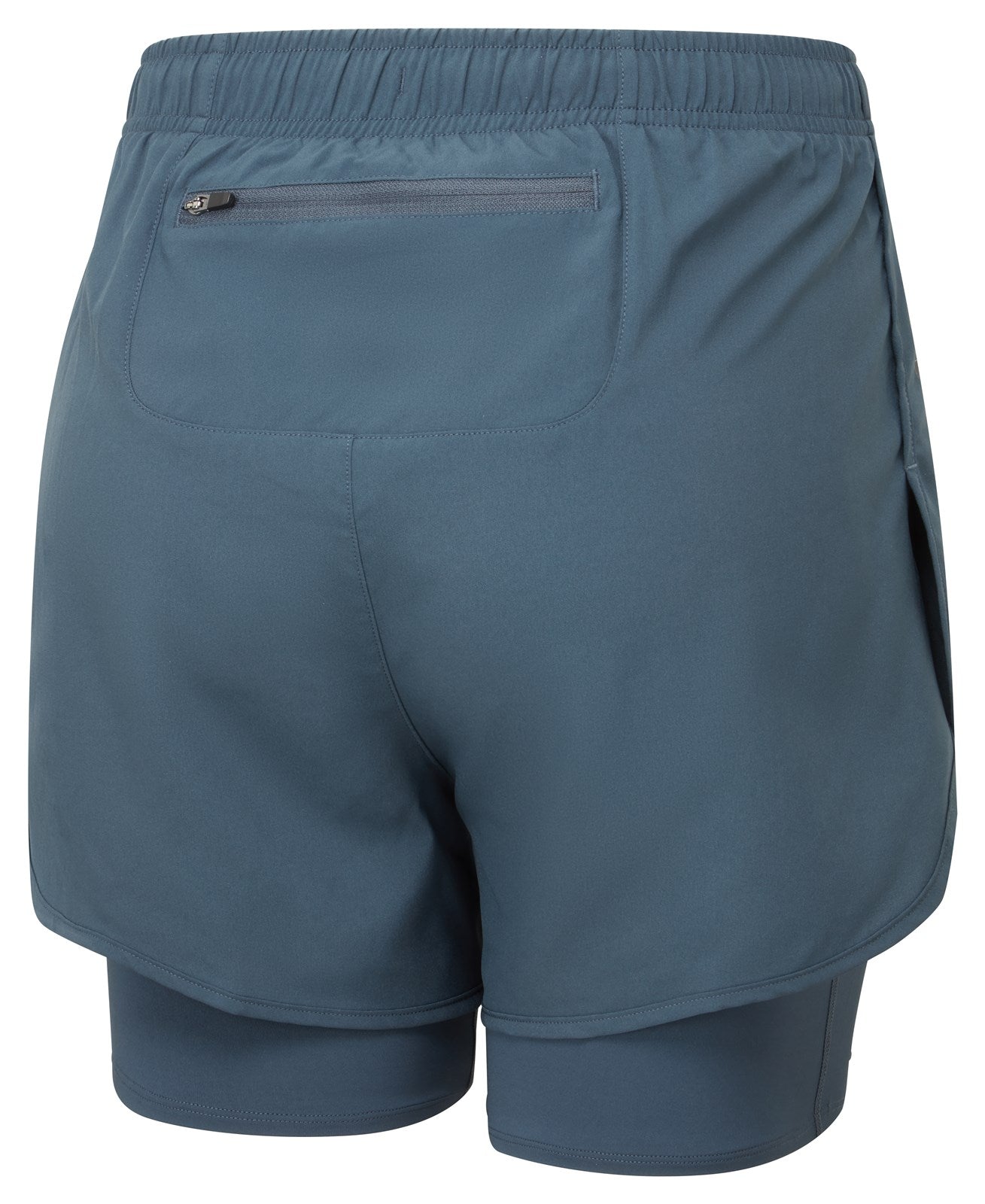 Ronhill Women's Core Twin Shorts for running, black athletic shorts with lightweight fabric and comfortable fit.
