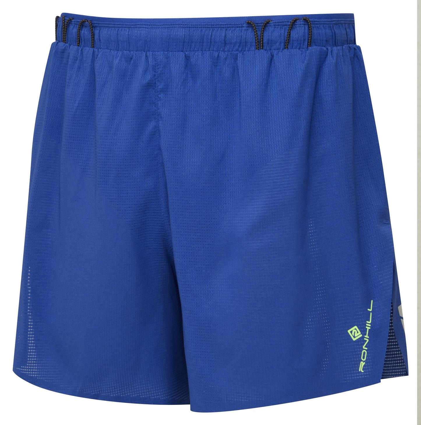 Ronhill men's Tech Race 5-inch running shorts in lightweight fabric with adjustable waistband and side pockets.