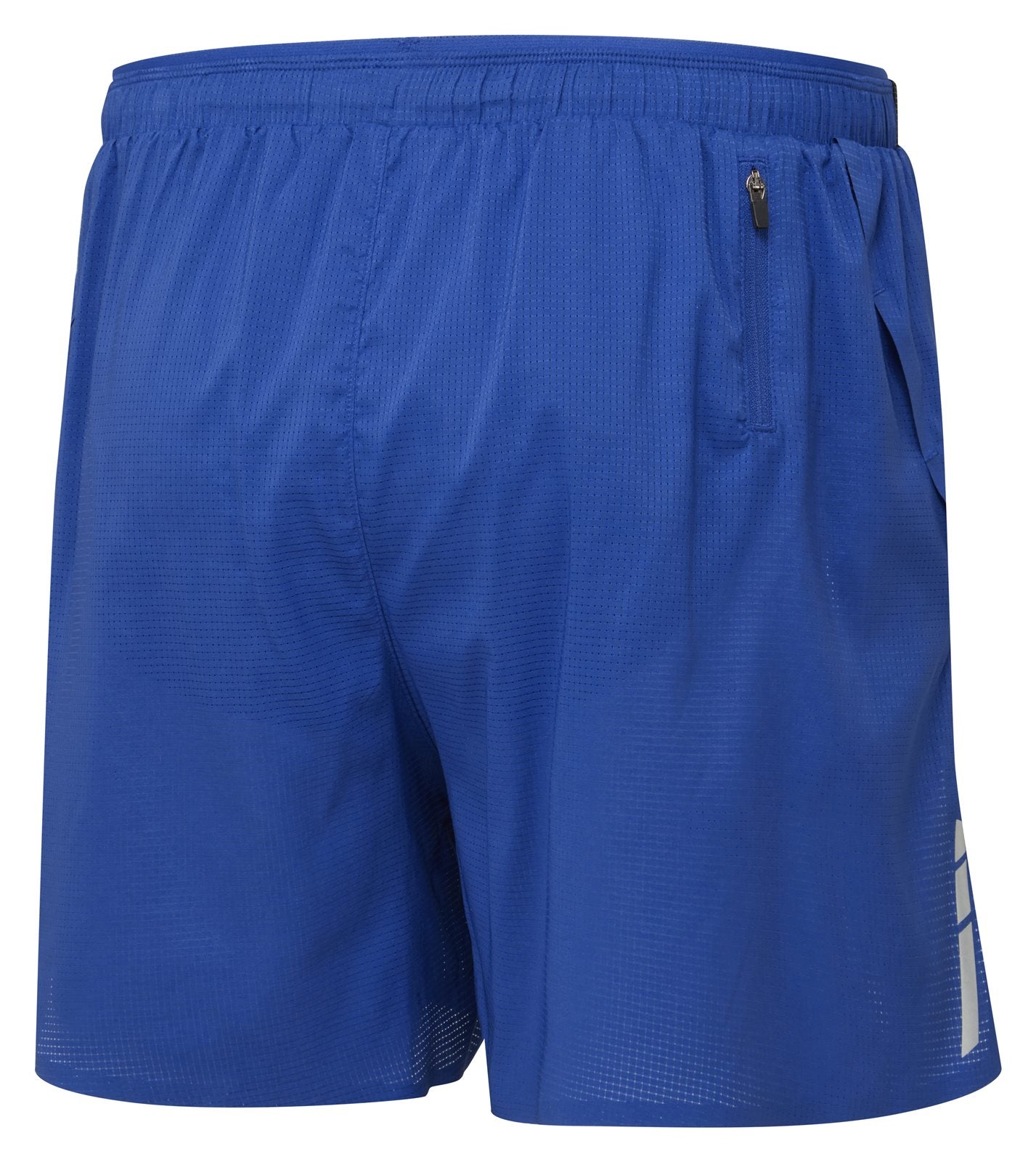 Ronhill men's Tech Race 5-inch running shorts showing lightweight fabric, adjustable waistband, and reflective details for active running.