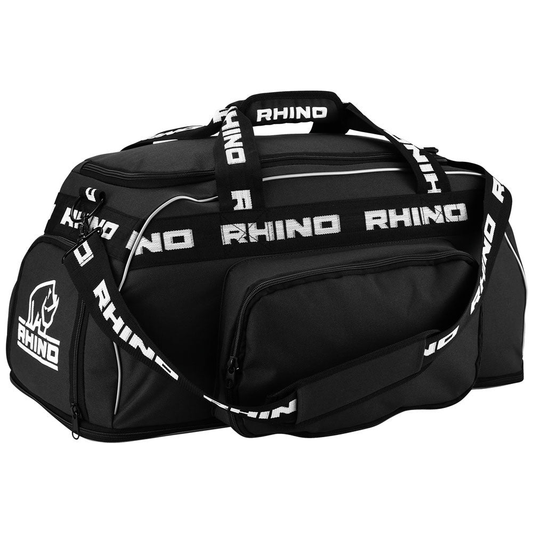 Rhino Players Bag 69L sports bag with wet storage compartment, durable sporting goods bag for athletes with multiple pockets.