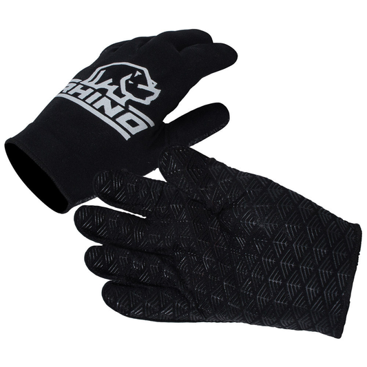 Rhino Pro full finger mitts for adults, durable sporting goods gloves with reinforced palms and adjustable straps.