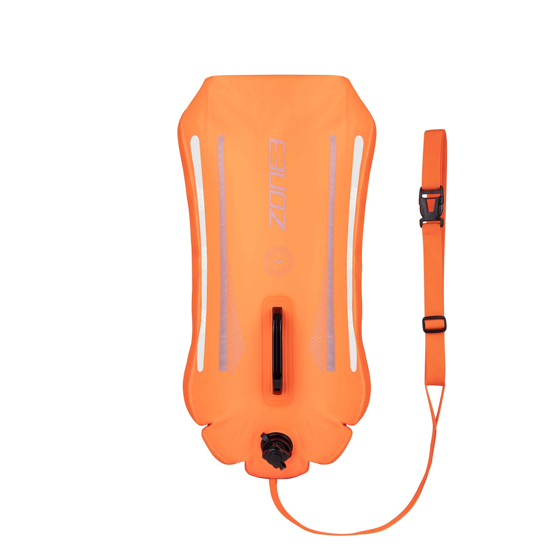 Zone3 Recycled 2 LED Light Backpack Swim Safety Buoy/Dry Bag 28L