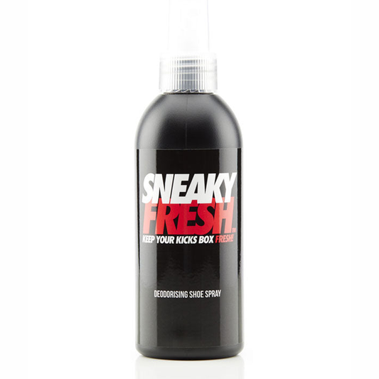 Sneaky Fresh shoe and trainer deodorant spray 150ml bottle, sporting goods product for odor control.