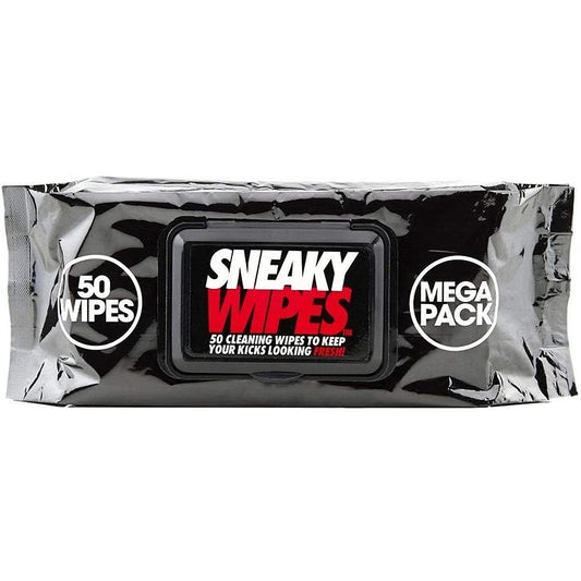 Sneaky Shoe Wipes by Sneaky, 50-pack, athletic shoe cleaning wipes for sports and outdoor footwear maintenance.