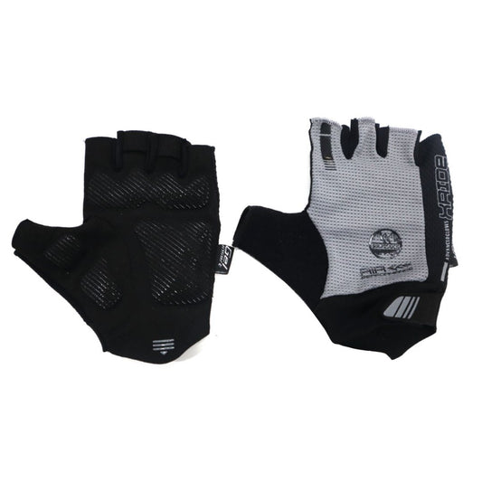 Six Peaks adult cycling gloves showing padded palms and fingerless design for comfortable biking.