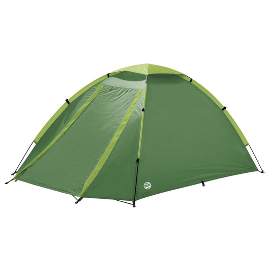 Two-person Six Peaks Rove tent set up outdoors, showcasing lightweight sporting goods gear for camping and outdoor adventures.