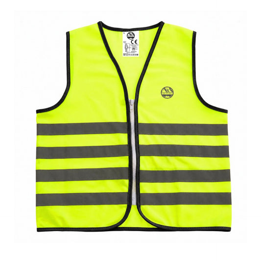 Six Peaks unisex reflective vest with high-visibility straps, designed for safety during outdoor sporting activities