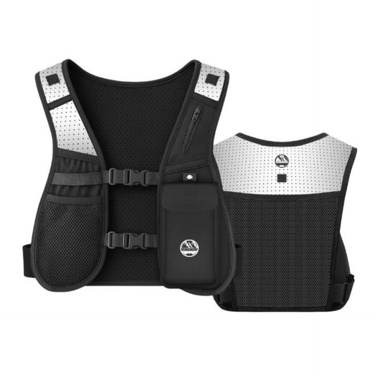 Six Peaks Hydration Running Vest with adjustable straps and multiple pockets, designed for outdoor running and hydration.