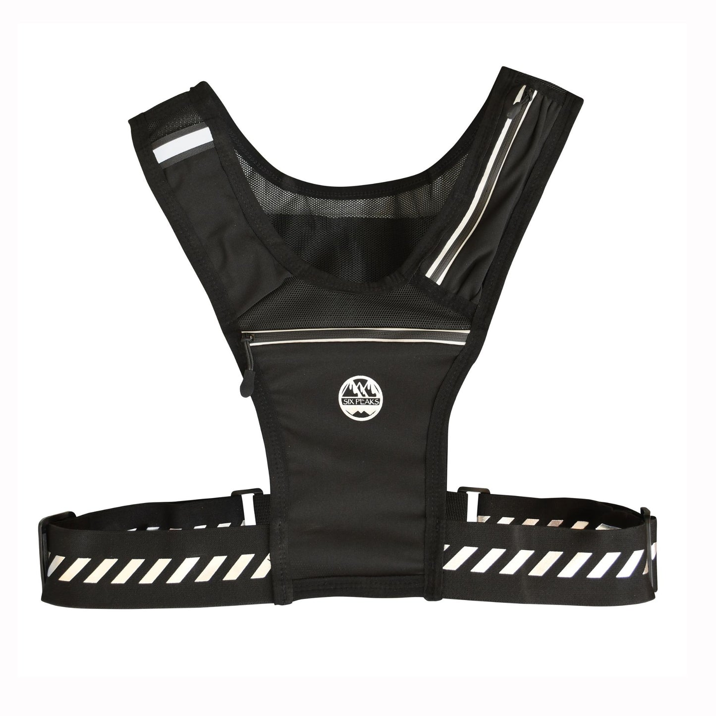 Six Peaks lightweight running vest for men, featuring adjustable straps and breathable fabric for active outdoor sports.