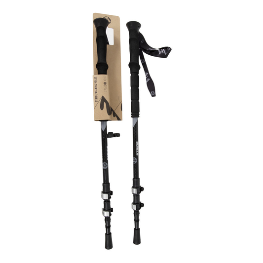 Two Six Peaks Stride Trekking Poles for hiking and outdoor activities, with adjustable features and ergonomic handles.