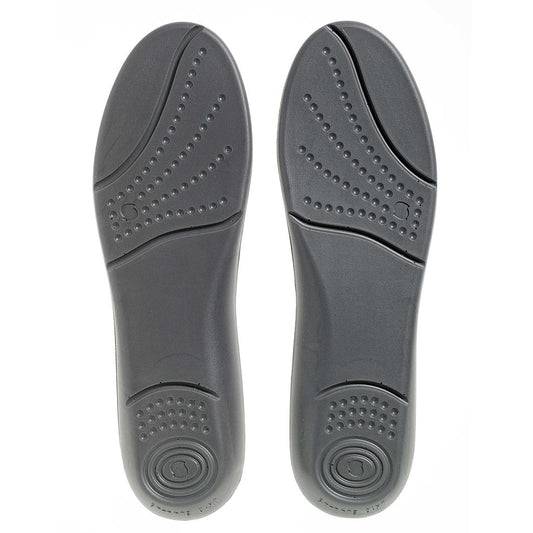 Sorbothane Cush N Step insoles for sporting goods, showing cushioned gel insoles designed for comfort and shock absorption.