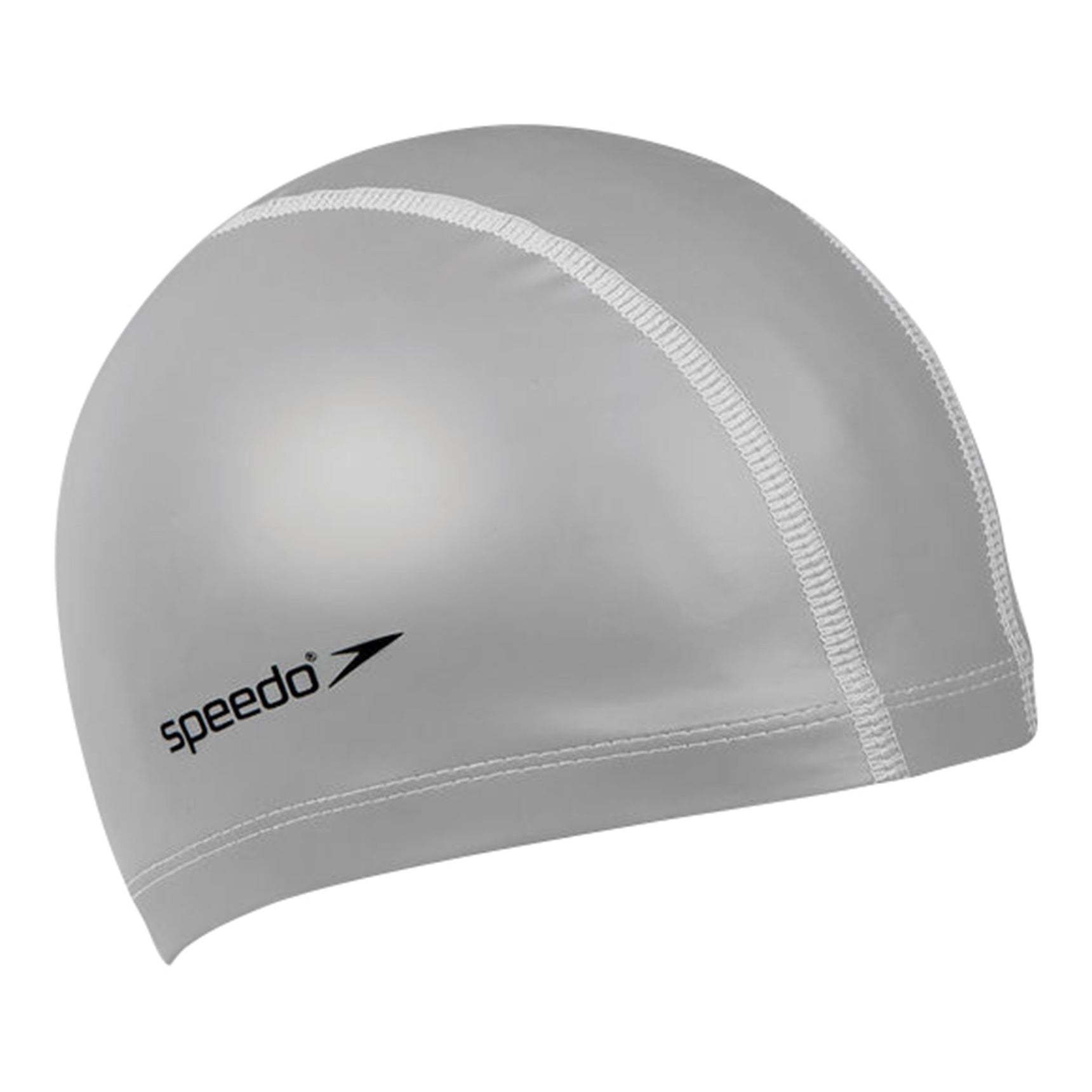 Speedo Pace Cap in black, made of lightweight fabric, designed for swimming and athletic water activities.