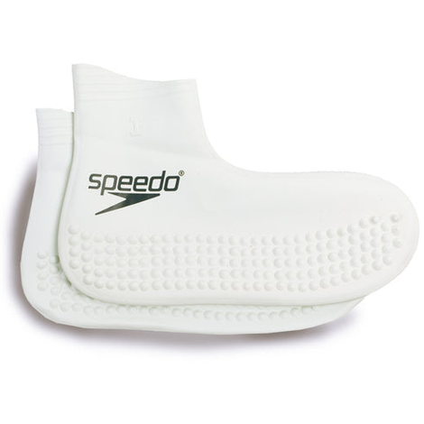 Speedo latex sock for sports, shown in black with snug fit, designed for athletic use and comfort during physical activities.