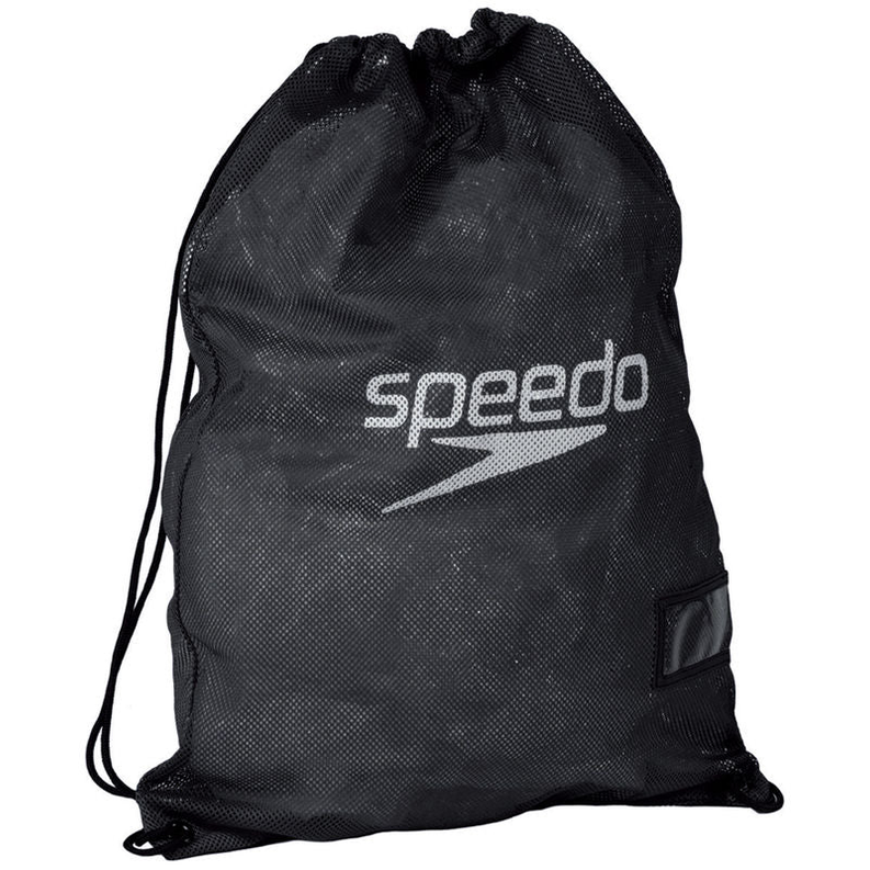 Speedo Equipment Mesh Wet Kit Bag for sporting goods, featuring mesh design for easy storage and water drainage.