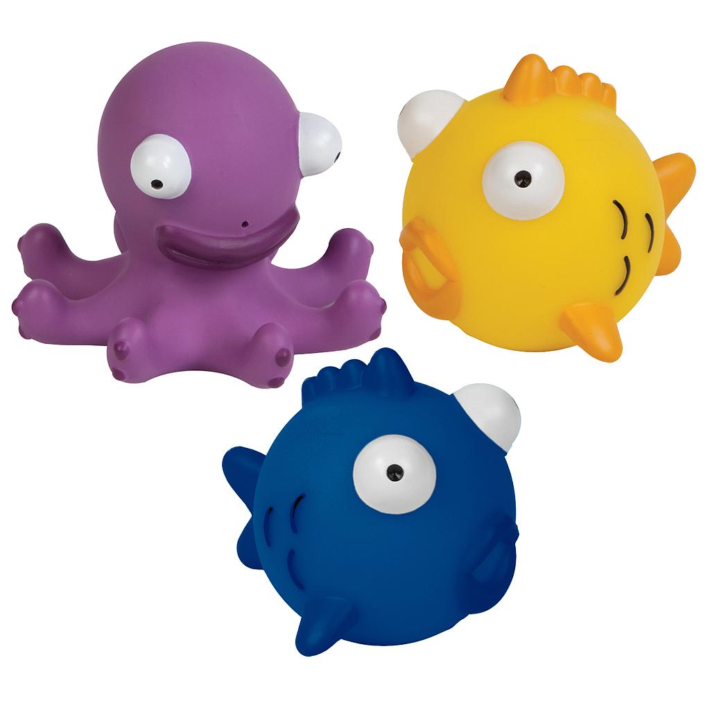 Colorful Speedo Sea Squad squirty toys for kids, featuring playful sea creature designs and bright, vibrant colors.