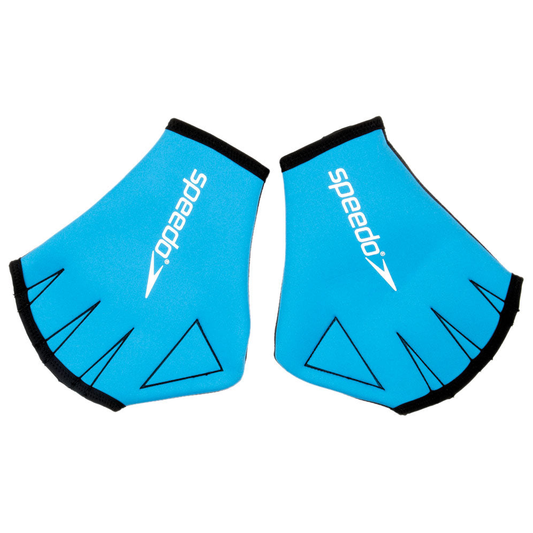Speedo Aqua Gloves neoprene webbed swim training gloves for swimming and water exercise, featuring flexible, durable material.