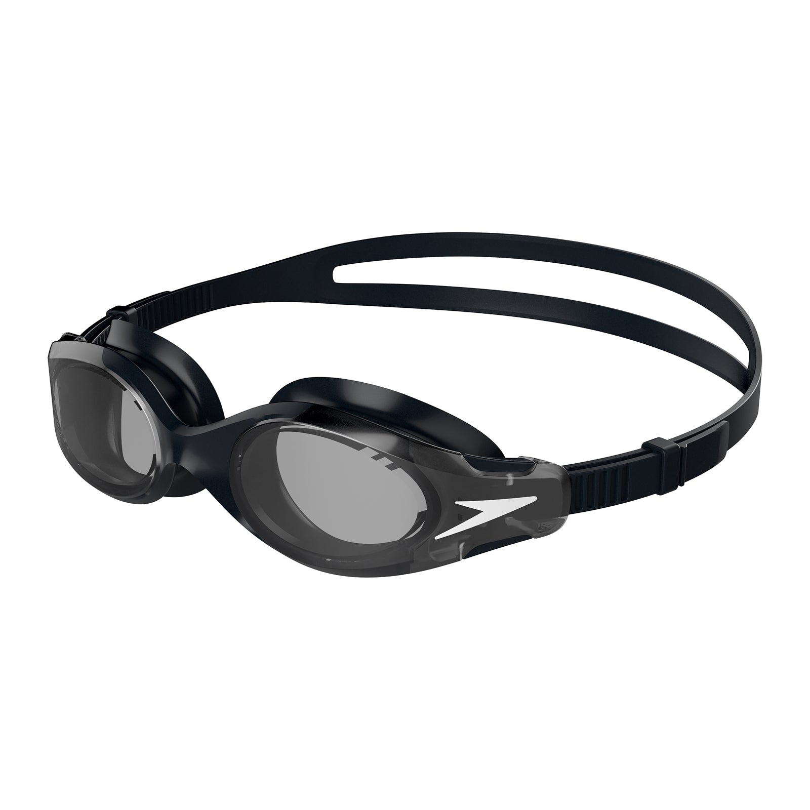 Speedo Hydrosity 2.0 men's swimming goggles with clear lenses and adjustable straps, designed for comfortable swim sessions.