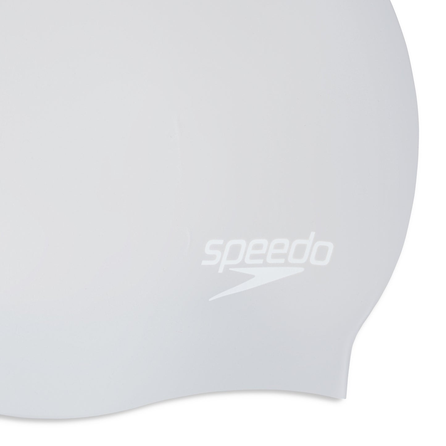 Speedo long hair swimming cap in sleek, durable material, designed to keep long hair secure and dry during swimming.