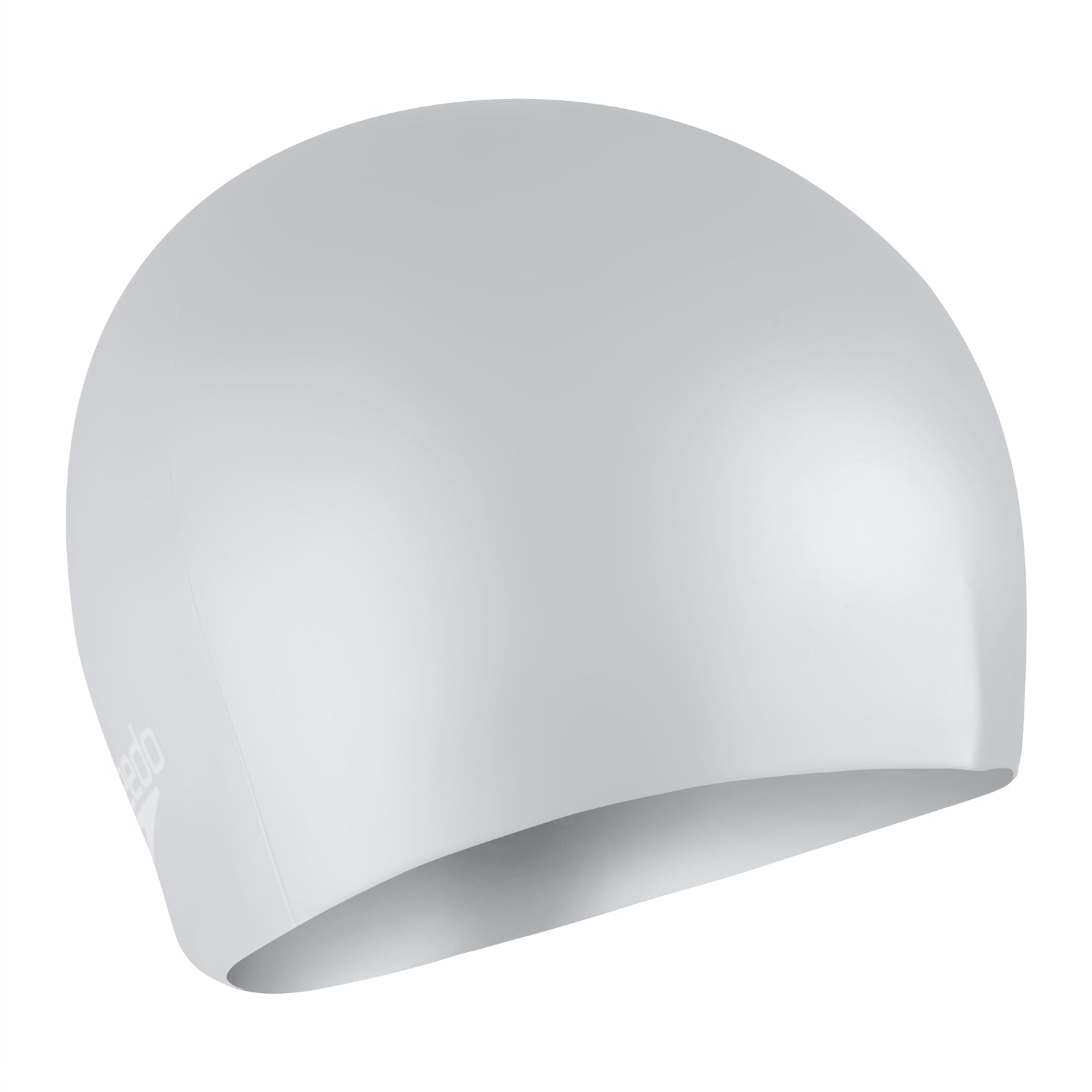 Speedo long hair swimming cap, made for swimmers with long hair, in sleek waterproof material, designed for comfortable fit.
