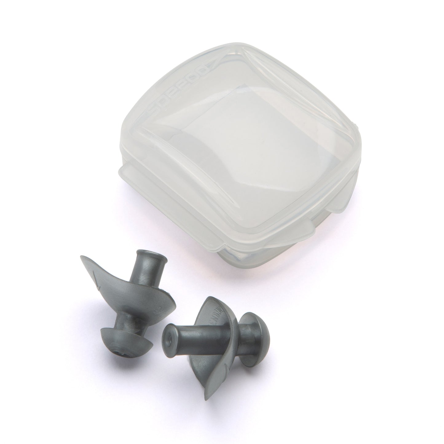 Speedo Ergo Earplug for swimming, shown in a close-up image highlighting its soft, comfortable design for water protection
