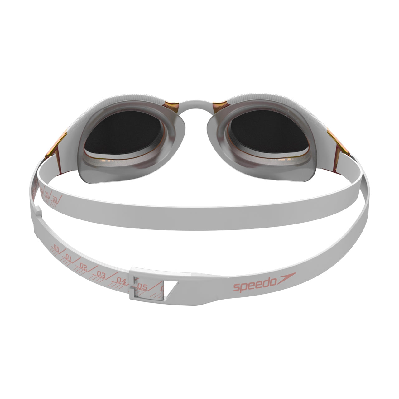 Speedo Fastskin Hyper Elite Mirror goggles for adults, featuring sleek design and mirrored lenses for competitive swimming.