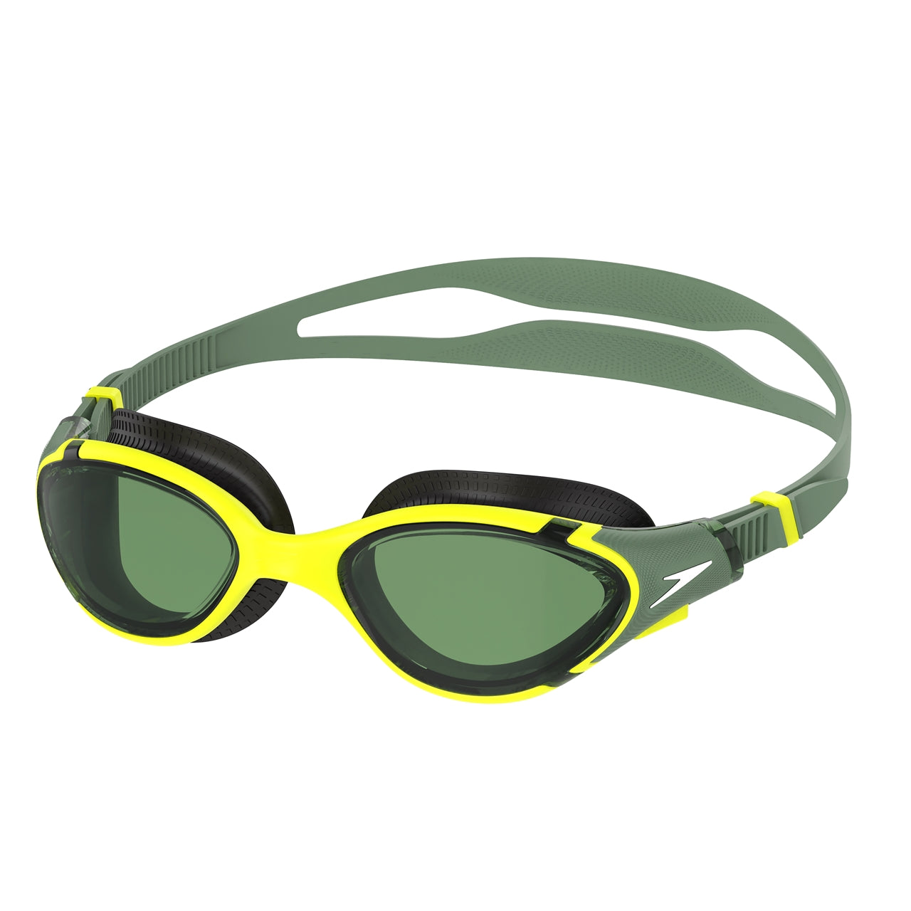 Speedo Biofuse 2.0 P. Clover swimming goggles with adjustable straps and clear lenses for comfortable water use