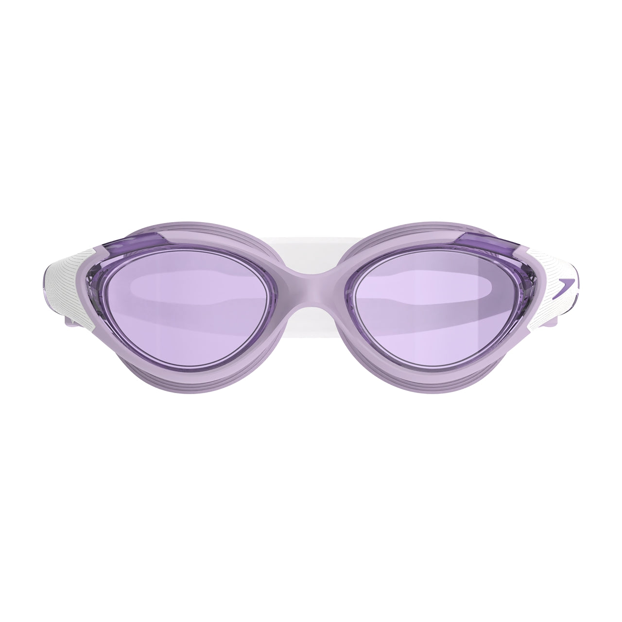 Speedo Women's Biofuse 2.0 swimming goggles with blue lenses and adjustable strap, designed for comfortable swimming.