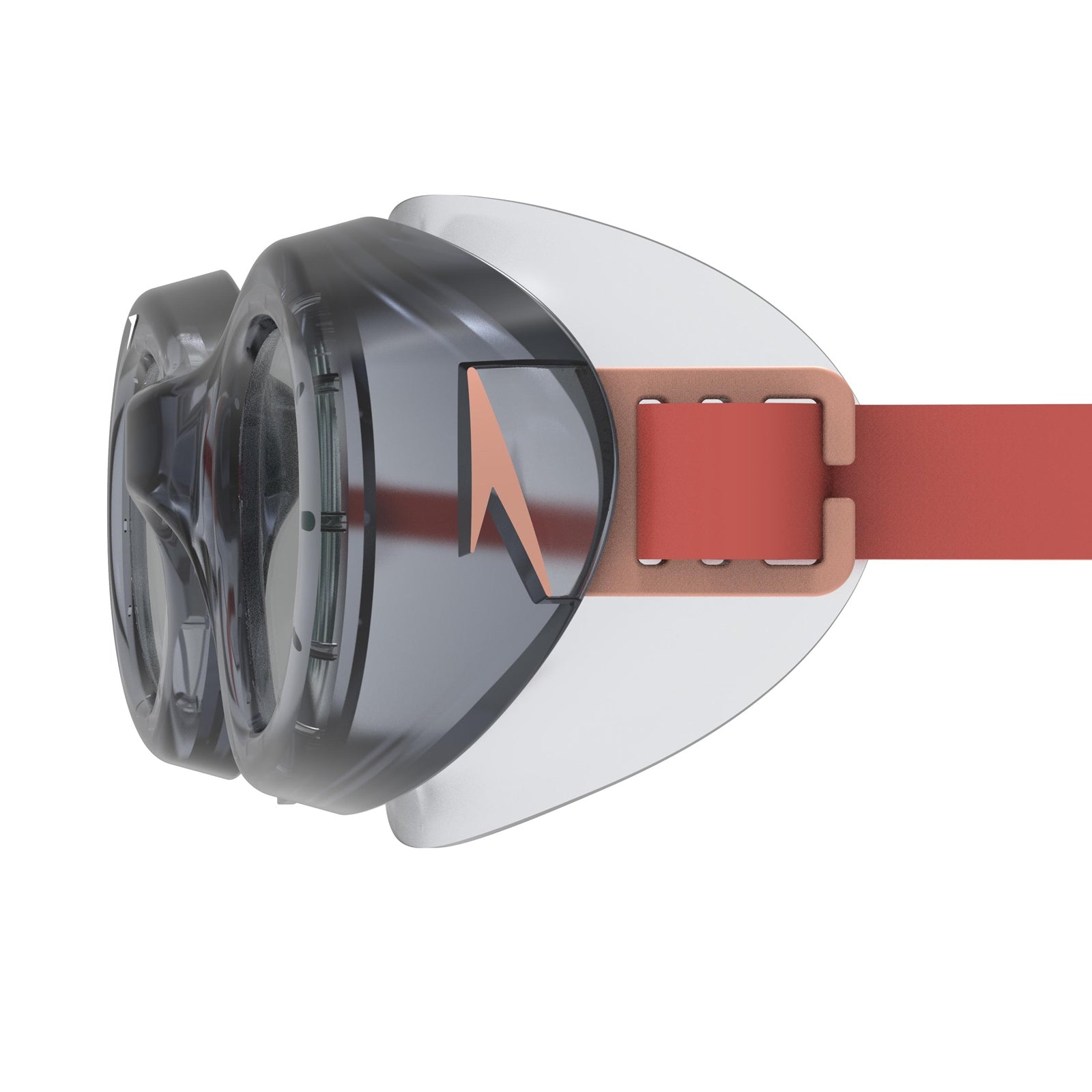 Speedo Junior Futura Hydrospex swimming goggles in clear with adjustable strap and silicone seal, designed for comfortable fit.