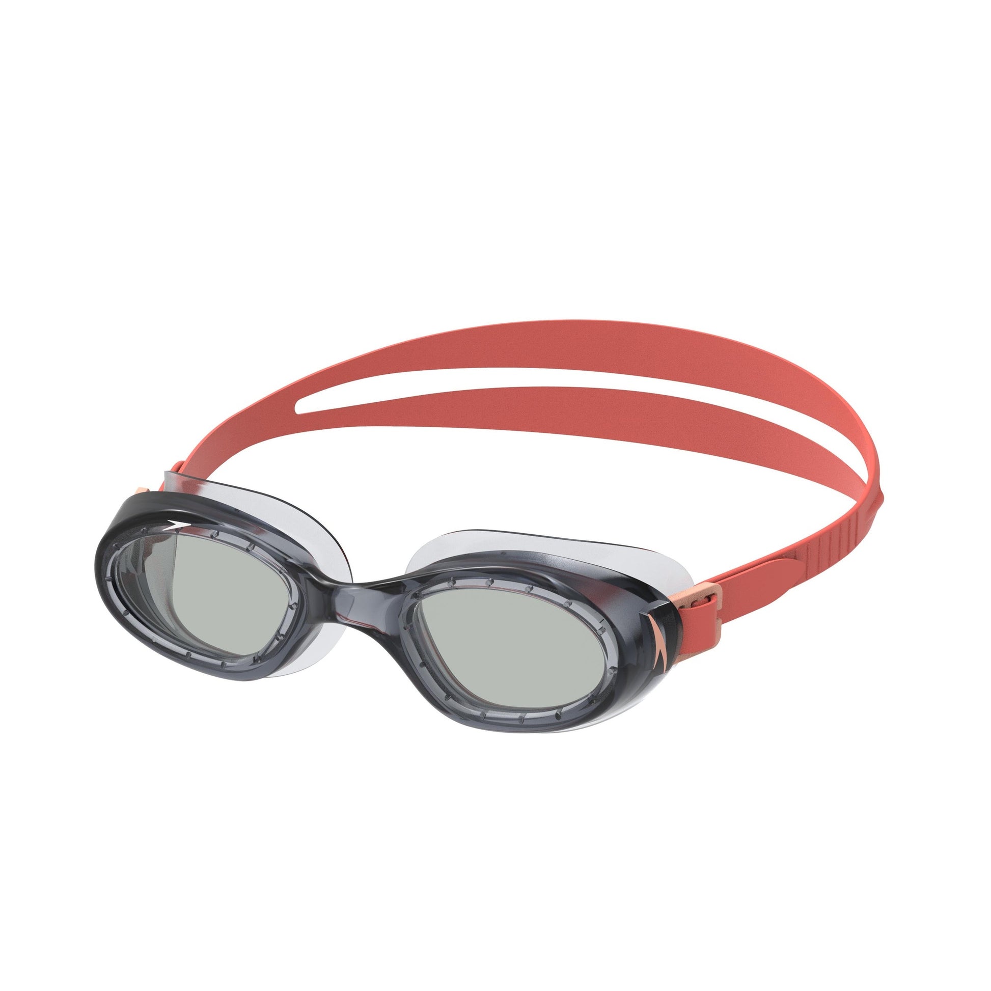 Junior Speedo Futura Hydrospex swimming goggles in clear, featuring a sleek design and comfortable fit for young swimmers.