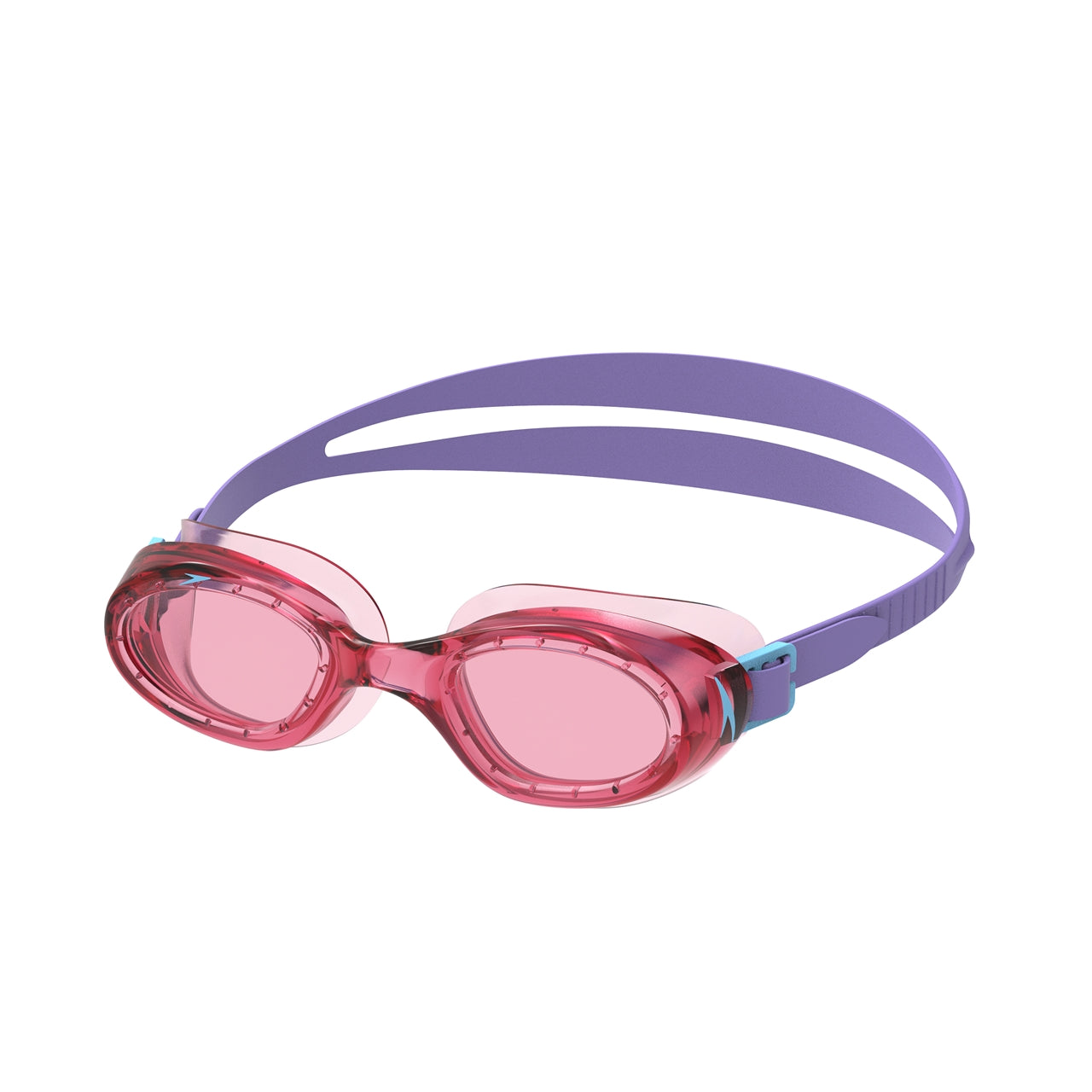 Speedo Junior Futura Hydrospex swimming goggles in clear with adjustable straps, designed for comfortable junior swimming.