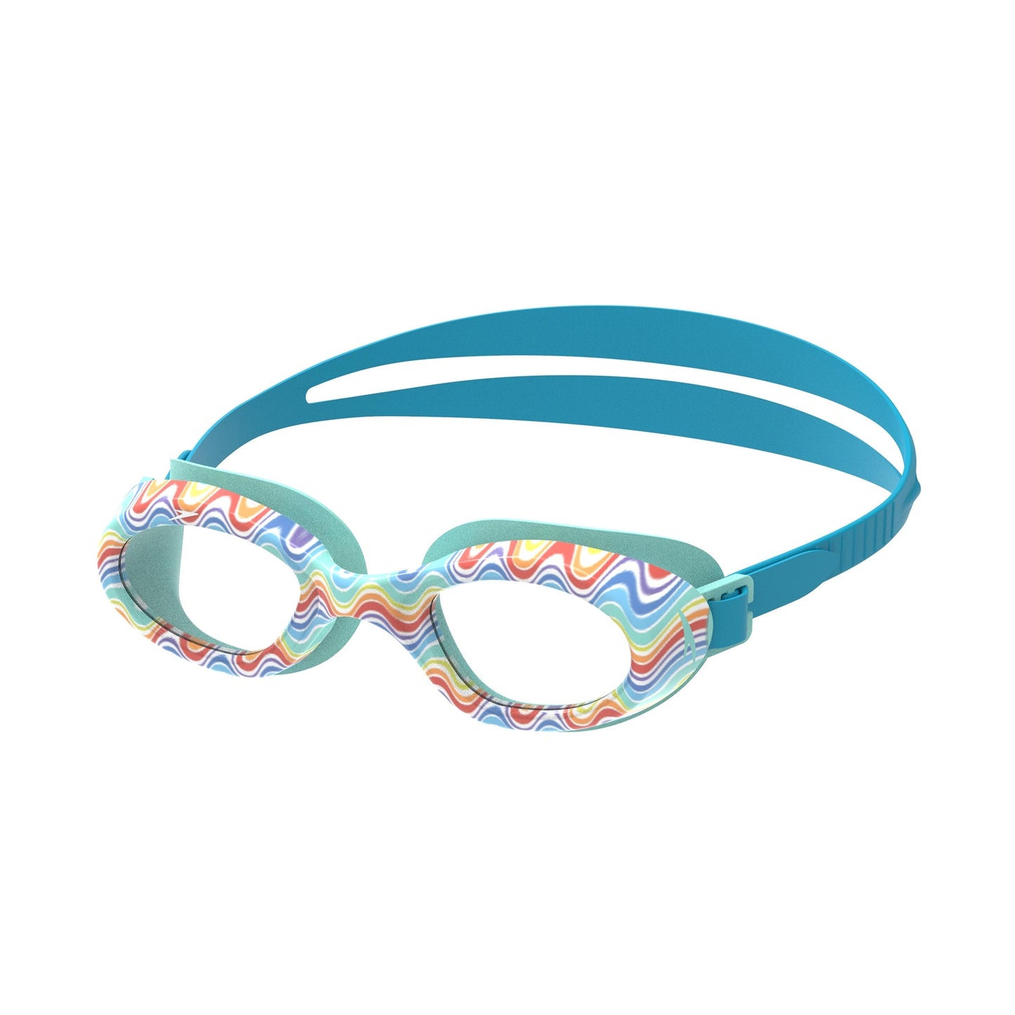 Speedo Junior Futura Hydrospex swimming goggles in clear lens, designed for kids with comfortable fit and clear visibility.