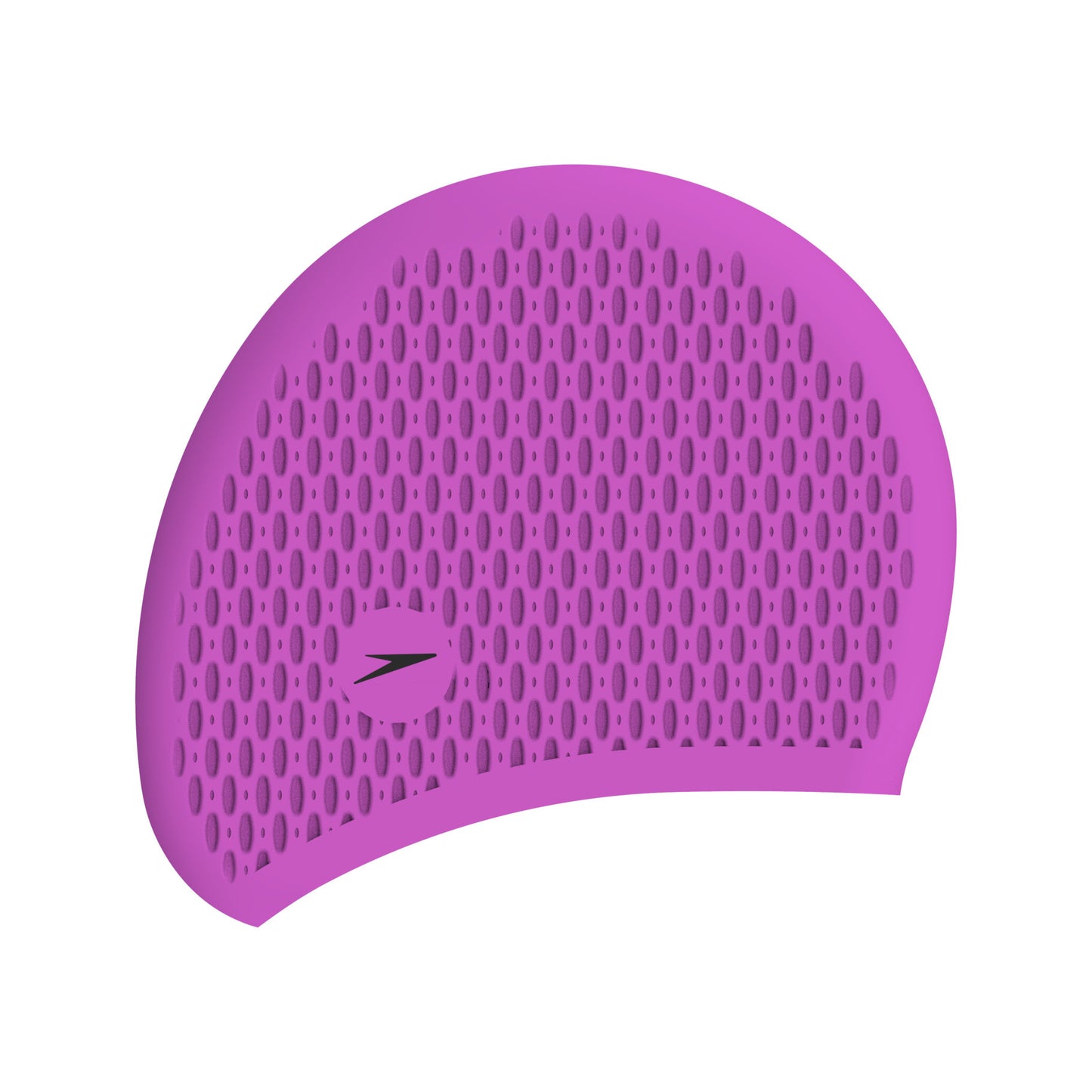 Speedo Bubble Cap Galinda swimming cap with a colorful bubble pattern, made for comfortable fit and style in the water.