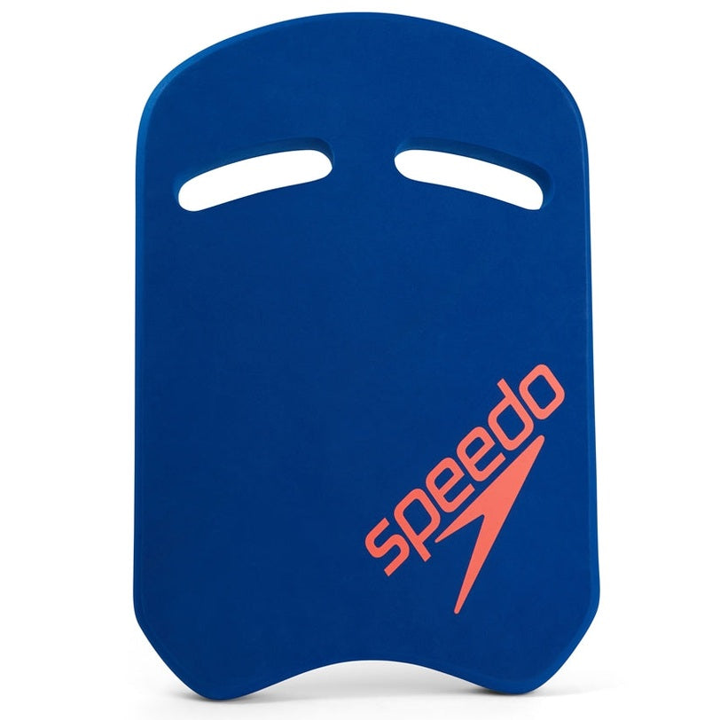 Speedo swimming kickboard in bright yellow with textured surface for training and pool workouts.