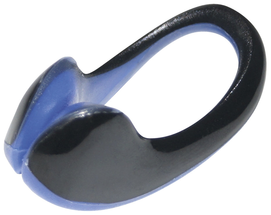 SwimTech nose clip in red for swimming, with a snug fit and durable plastic construction, ideal for swim training and water sports.