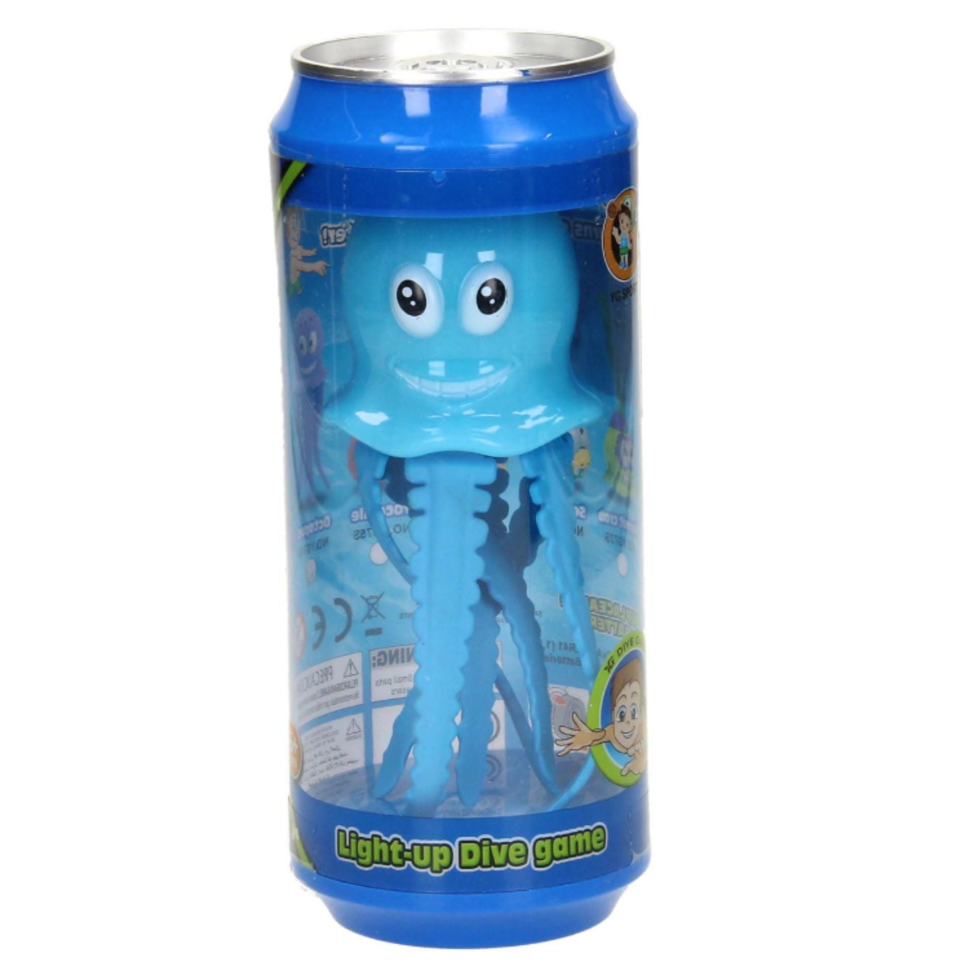 Colorful SwimTech Light-Up Dive Toy for swimming and water play, featuring bright lights and durable plastic construction.