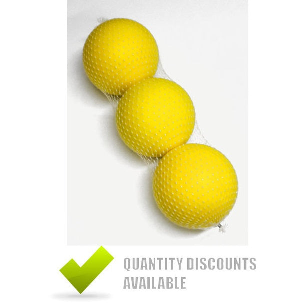Sponge Ball Yellow Pack of 3