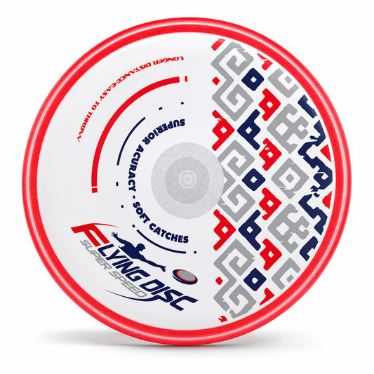 Toyfinity large flying disc, 27.5cm diameter, colorful sport toy for outdoor fun and disc throwing activities.