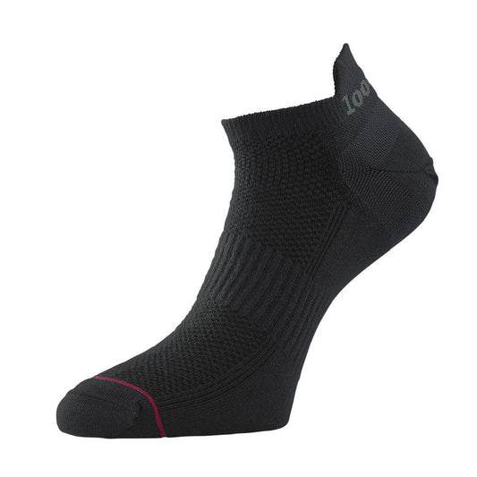Lightweight 1000 Mile Ultimate Tactel Ladies Liner Socks in white, designed for comfort and moisture-wicking during sports activities.