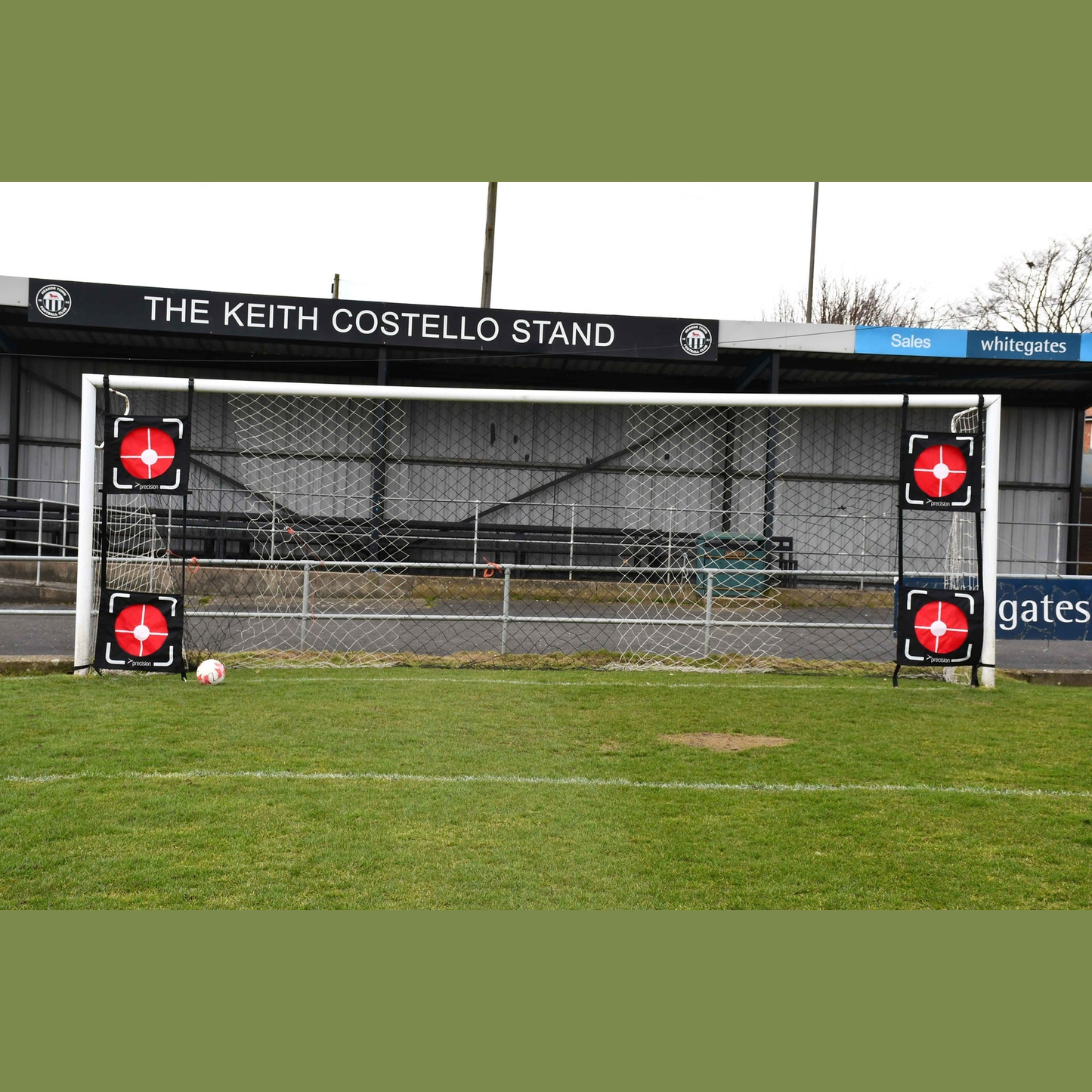 Precision Dual Top Bins Corner Targets set for sporting goods, featuring durable plastic target bins for shooting practice.