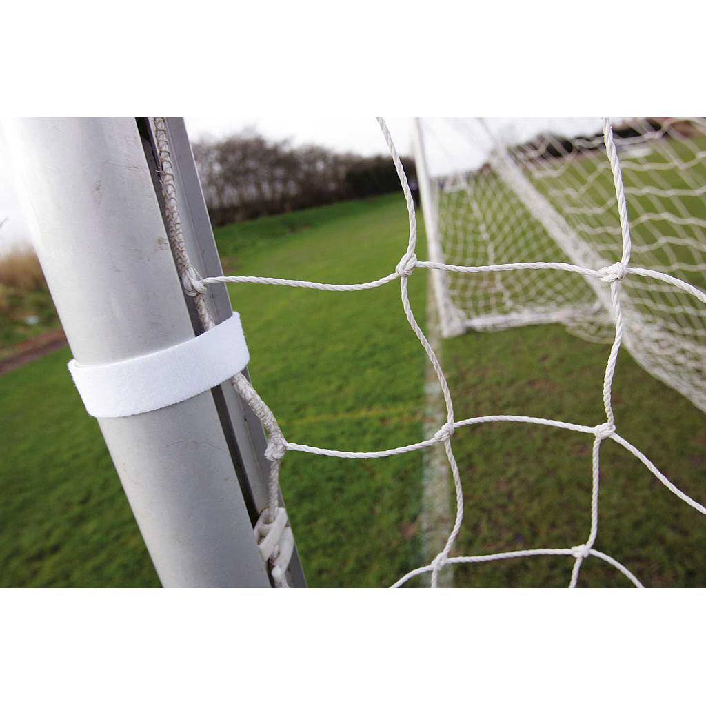 Precision fabric hook and loop fasteners for goal net, roll of 24, durable sporting goods accessory for secure net attachment.